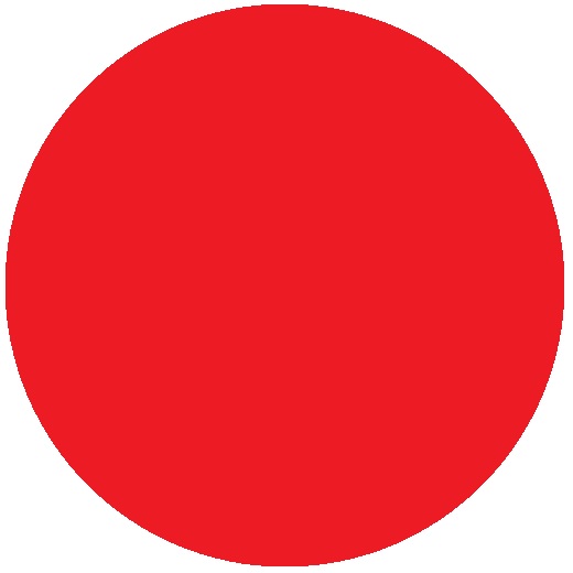 Red circle icon with no outline